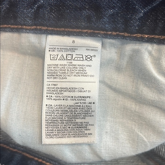 Old Navy 8 Women's High-Rise Dark Blue Slouchy aaaaaaa Straight Leg Jeans - Picture 3 of 8